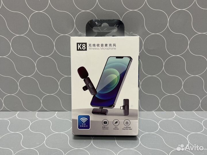 Микрофон петличка беспроводной разъем Type-C