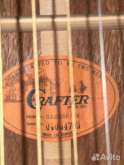 Электроакустическая гитара crafter