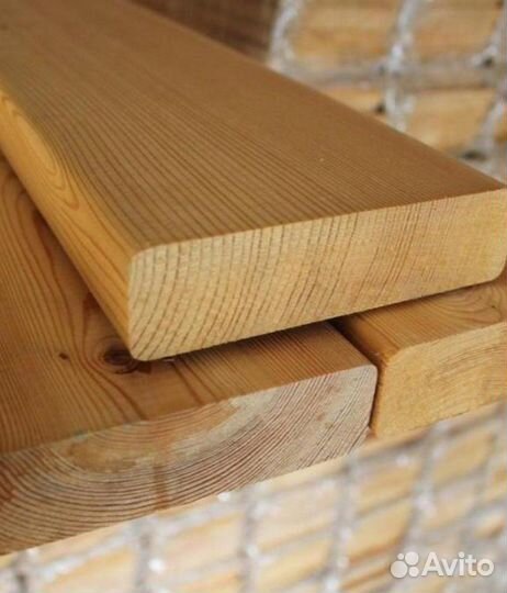 Палубная доска лиственница, 45х140 мм, ав