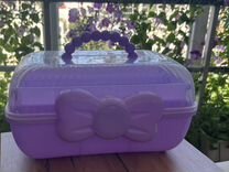 Кейс для хранения мелочей фиолетовый раскладной