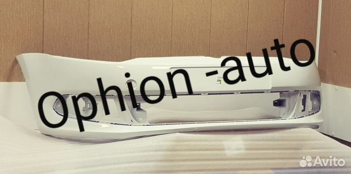 Фольксваген Поло бампер молочный