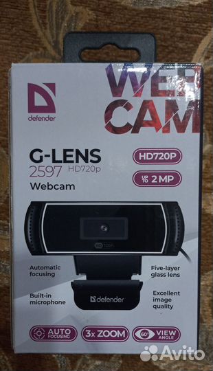 Web-камера Defender G-Lens 2597, черный