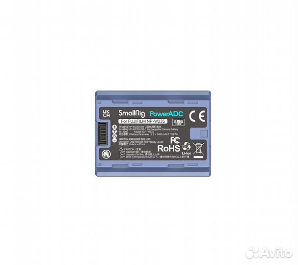 Аккумулятор литий-ионный SmallRig 4266 NP-W235 USB