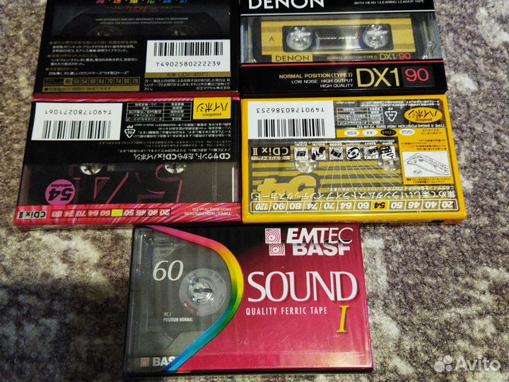 Аудиокассеты новые запечатанные
