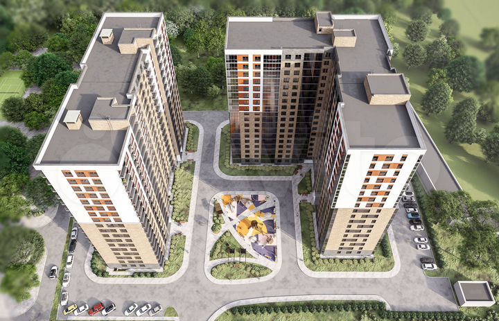 2-к. квартира, 58,6 м², 2/18 эт.