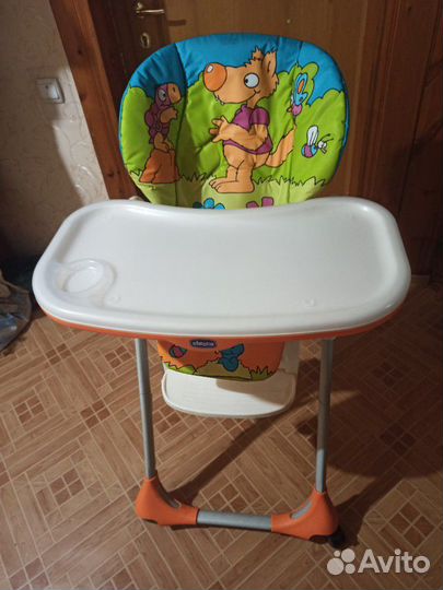 Стульчик для кормления chicco polly 2in1