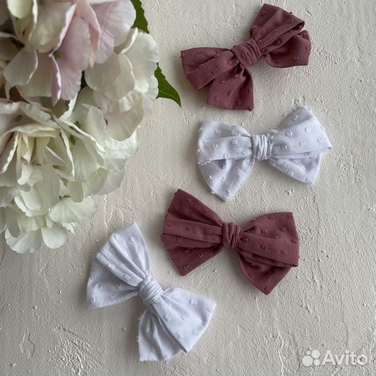 Бантики хлопковые