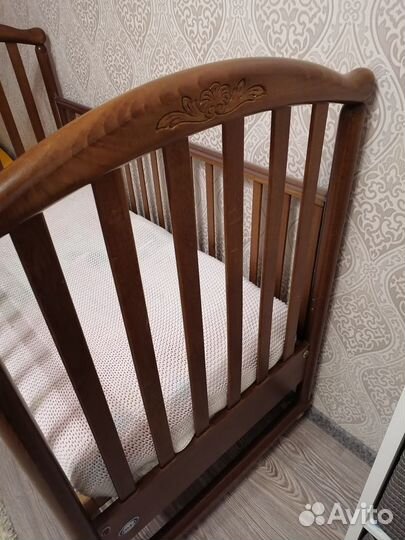 Детская кроватка pali Италия массив + матрас