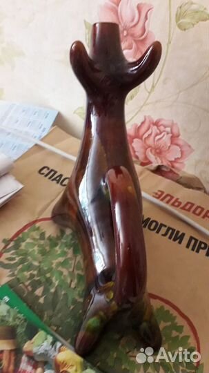 Козел под вино, рыбки графин и рюмки фарфор, СССР