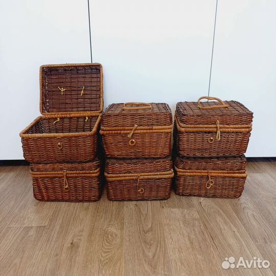 Сундук Нов плетеный чемодан короб Эко
