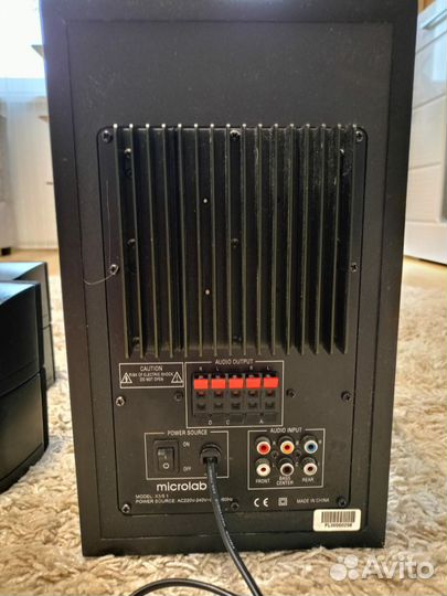 Сабвуфер и колонки