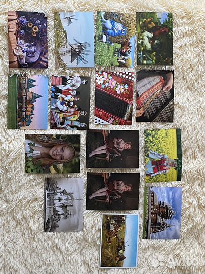 Почтовые открытки на разную тематику; посткроссинг