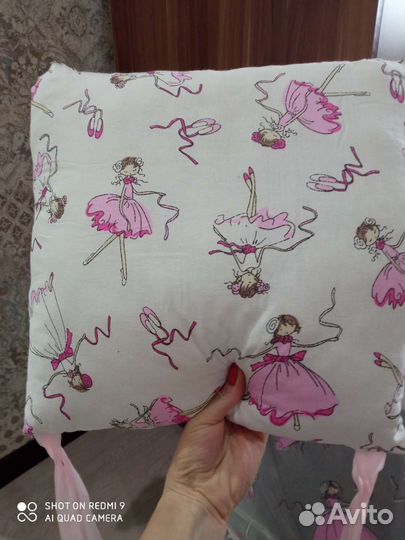 Бортики-подушки в детскую кроватку