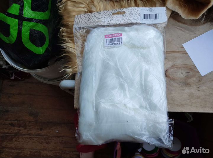 Белый мех для игрушек