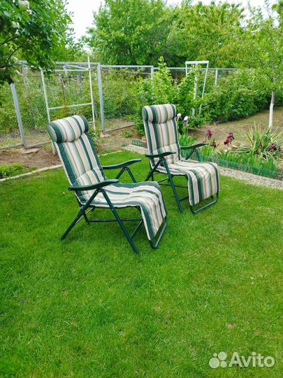 Кресло шезлонг складное