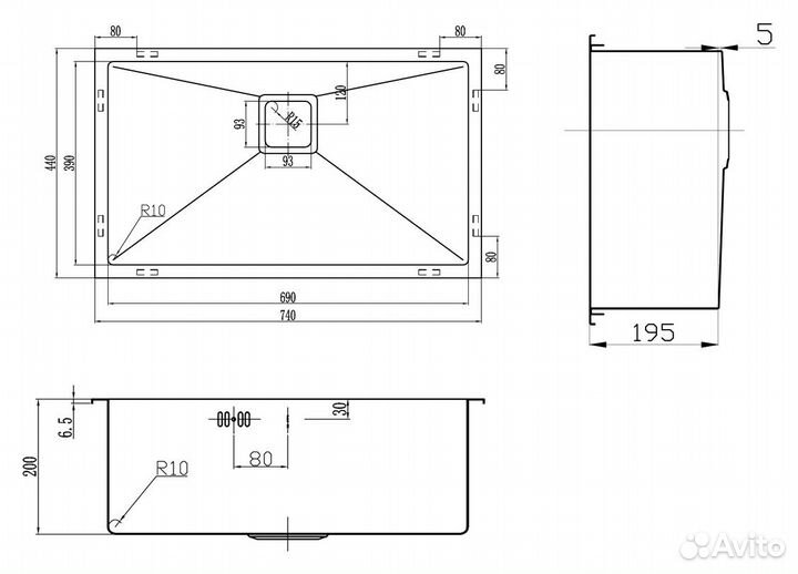 Мойка кухонная Zorg Inox Pvd SZR-7444 bronze