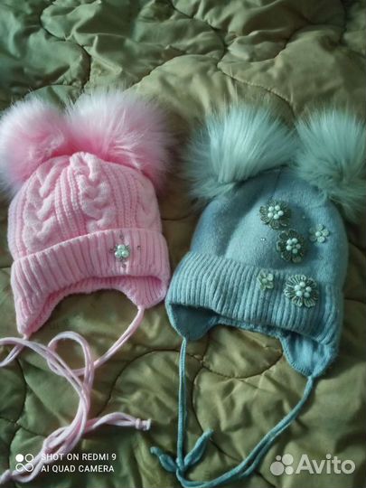Зимние шапочки для девочки