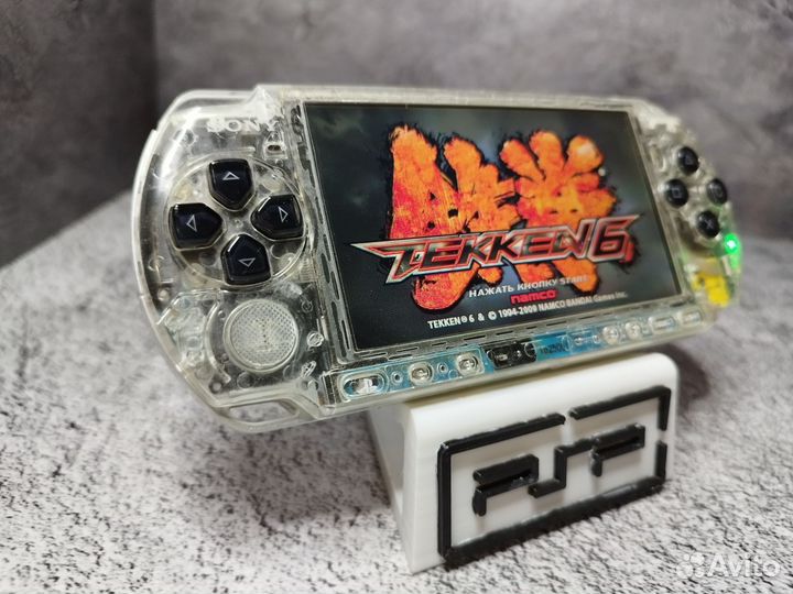 Sony PSP3008 Прозрачная 128GB 2400+ игр