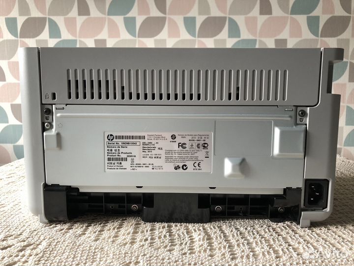 Принтер лазерный HP LaserJet P1102, ч/б, A4, белый