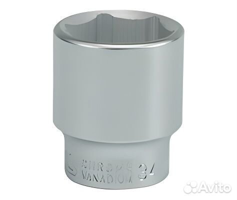 Головка торцевая 34 мм, 6 гр, 3/4