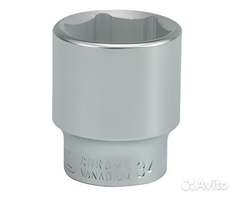 Головка торцевая 34 мм, 6 гр, 3/4