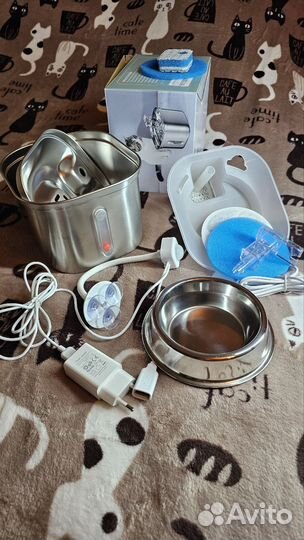 Автоматическая поилка-фонтан с датчиком движения