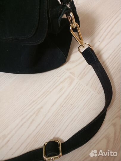 Сумка женская натуральная кожа замша