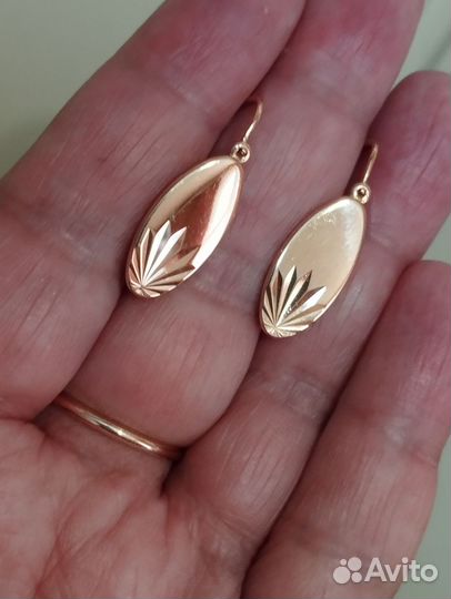 Золотые серьги СССР