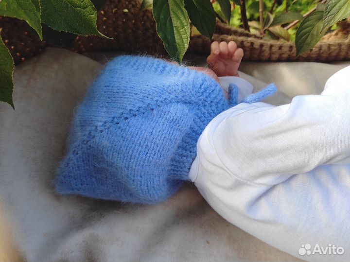 Комплект детский голубой 0-3 мес