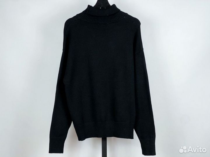 Turtleneck Sweater Ami Black Red