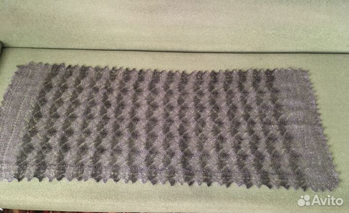 Пуховый палантин шарф серый из Оренбурга