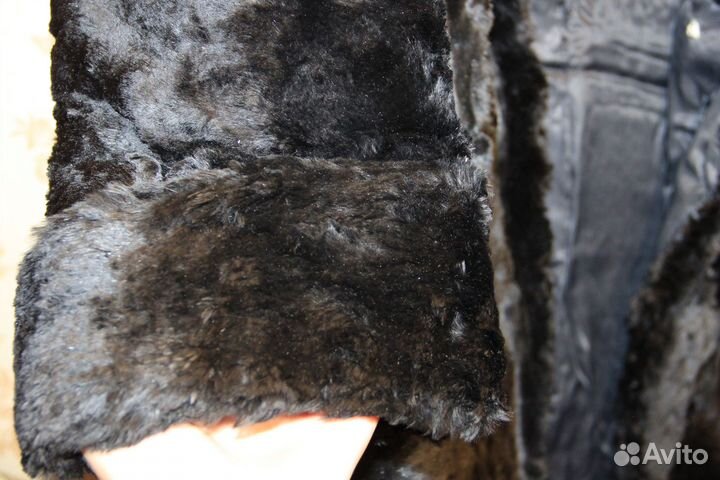 Шуба из меха кролика (стриженая под котик)