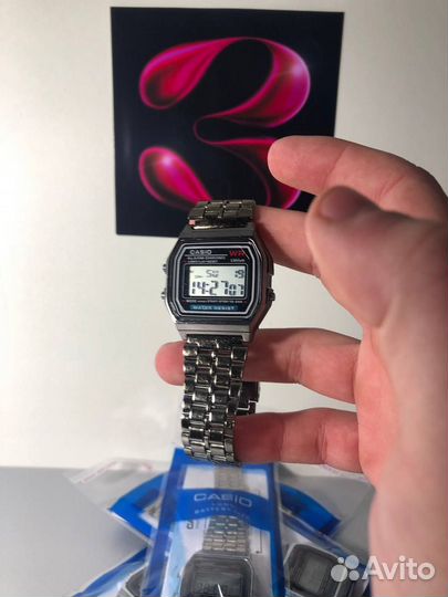 Часы casio серебряные