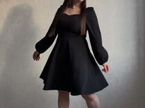Черное вечернее платье (L/XL)