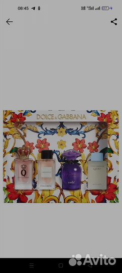 Dolce gabbana набор миниатюр