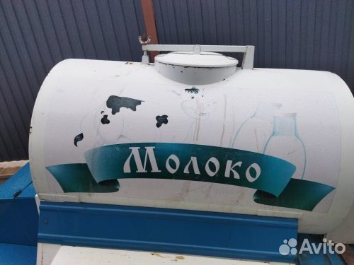 Бочка цистерна для молока 450л с охладителем