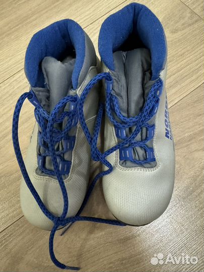 Лыжные ботинки на мальчика 32 размер