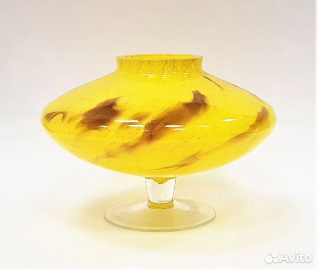 Ваза цветное стекло лзхс коллекционная 1970-е гг