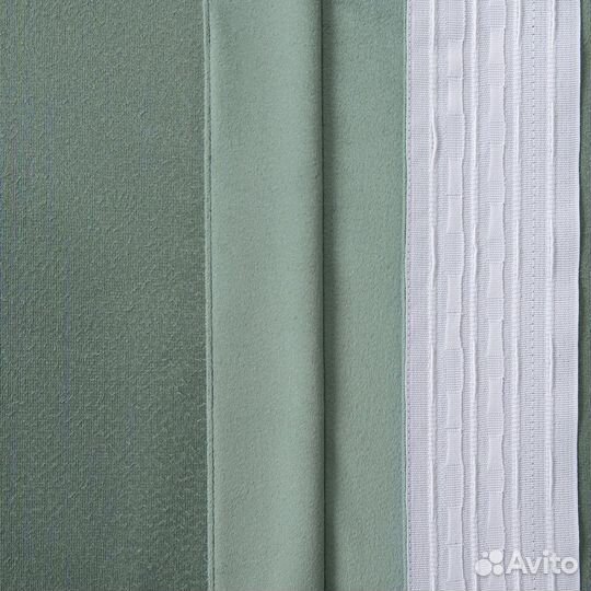 Шторы бархат Беллиссимо шалфей