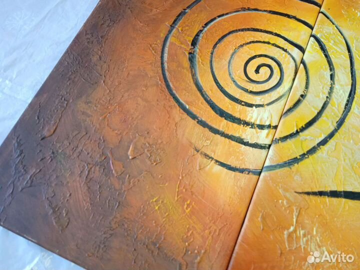 Модульная картина бу африканки