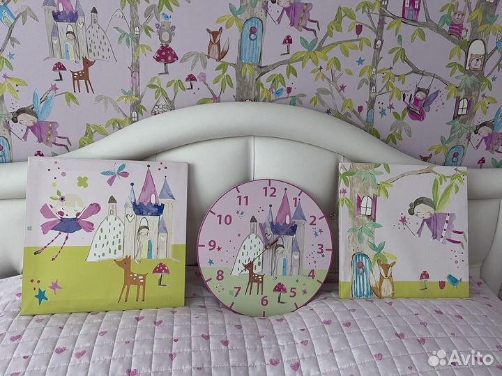 Часы настенные в детскую декор
