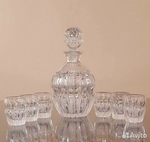 Советский хрусталь набор для вина Ерофеич