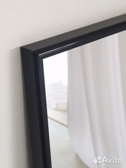 Зеркало в черной раме настенное 150-50 см