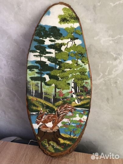 Картина на спиле дерева