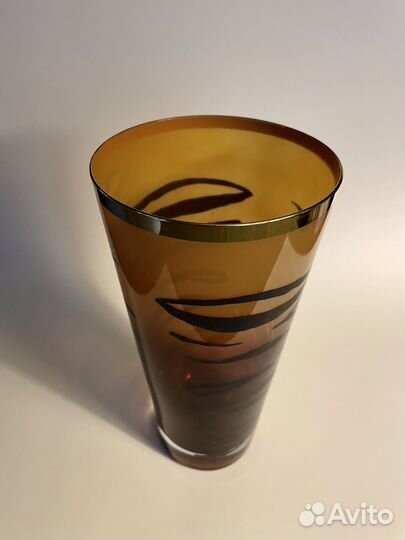 Ваза для цветов большая цветное стекло