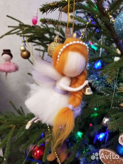 Валяная игрушка, ангел