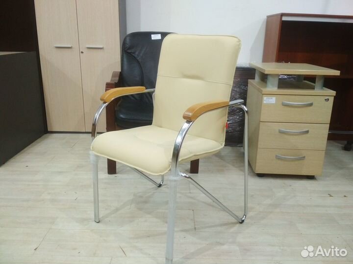 Стул для посетителей Самба Хром (к/з) Новый