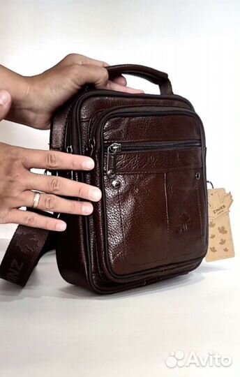 Сумка мужская новая кожаная (натуральная кожа)