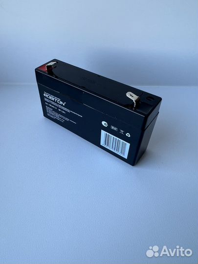 Аккумулятор 6В 1.3Ач свинцово-кислотный Robiton