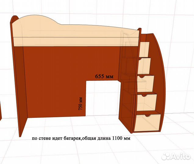Кровать-чердак